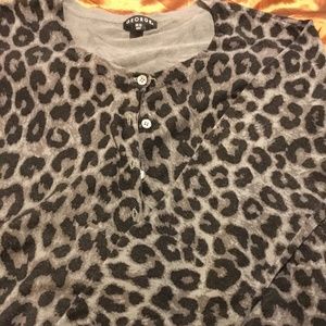 George Leopard print cardigan